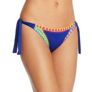 Blue Multicolor Bikini Bottom